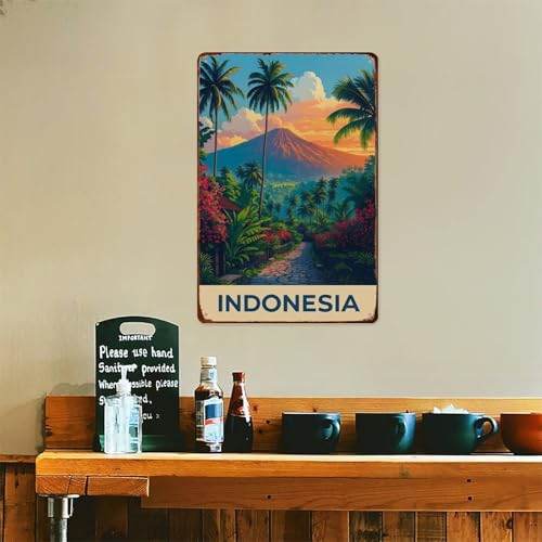 XIAJVS Bali: Tropical Island, Boho Metal Aluminum Signs Retro Wall Decor 8X12 Inch for Living Room Kitchen Farm Bedroom Bathroom Decoration Posters - Image 5