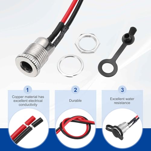 Conector DC-099 de panel para reparar fuentes de alimentacion caseras 3