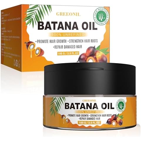 GREEONIL Batana Oil for Hair Growth, Dr Sebi Raw Batana Oil, 100% Unrefined, Organic and Natural, Make Hair Smooth and Shine, Eliminate Frizzy, Damaged and Split Ends for Men Women Cover