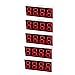 uxcell Common Anode 12Pin 4 Bit 7 Segment Display 1.98 x 0.75 x 0.31 Inch 0.55" Red LED Display Digital Tube 5pcs