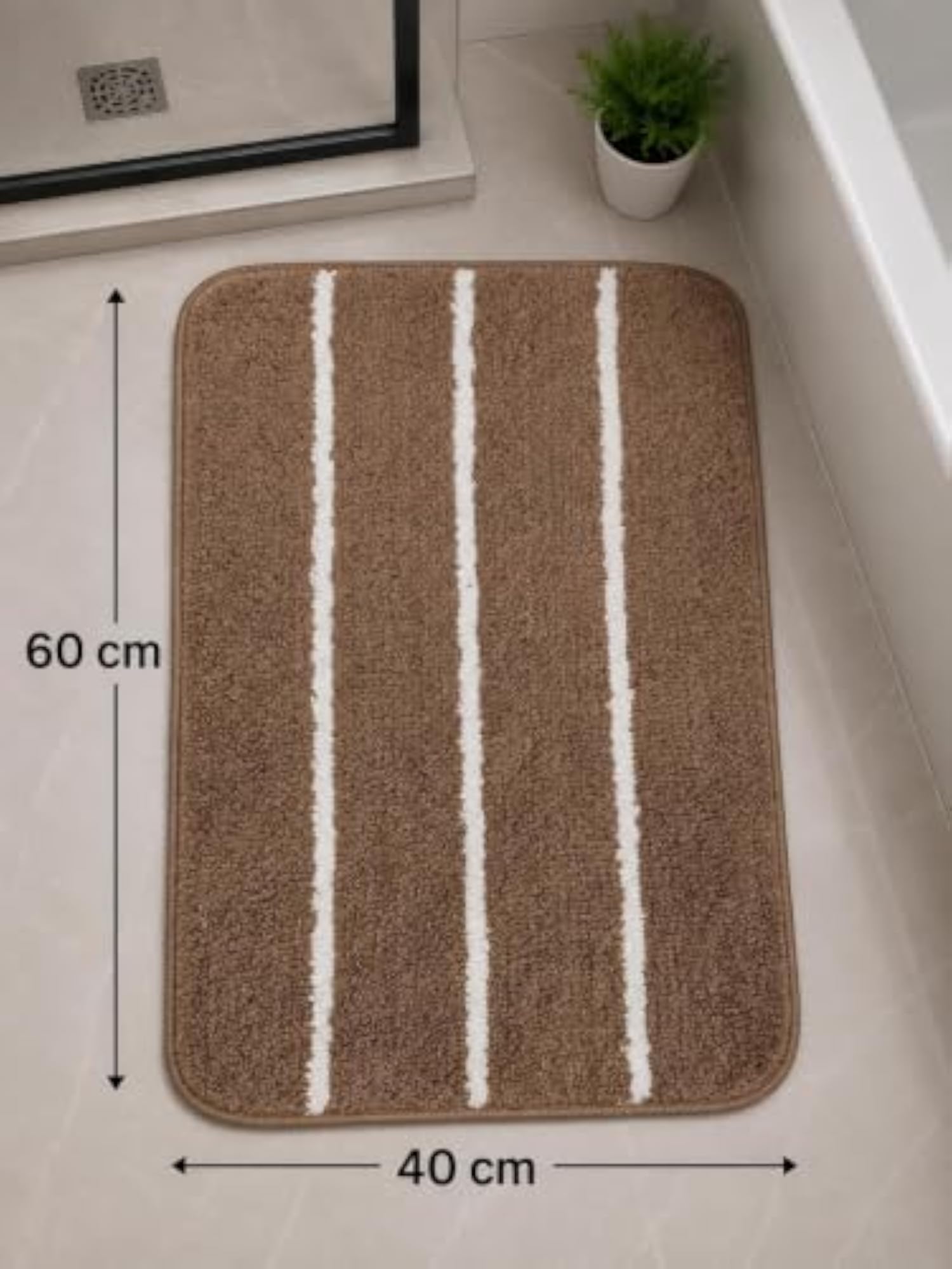 Soft Microfiber Quick Dry Non-Slip Bath Mat