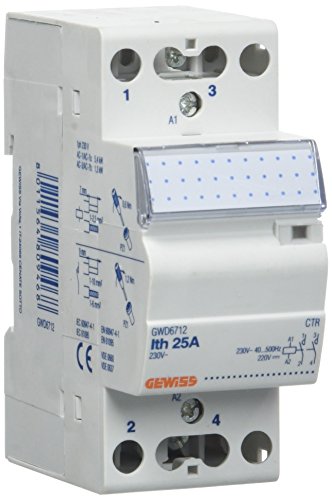 Gewiss – Contacteur 230 V 2 Na 25 A 2 modules