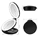 KEDSUM Upgraded Rechargeable Travel Makeup Mirror with Light, 1X/10X Magnifying Mirror with Light, Compact Travel Mirror with LED Lighted, Double Sided Folding Vanity Mirror, Daylight, Portable