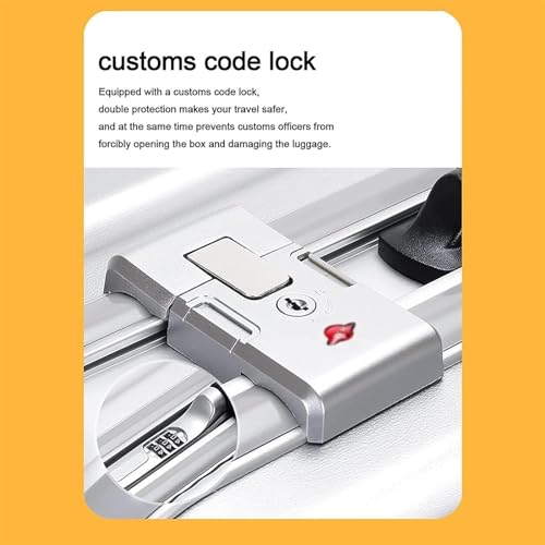 Luggage Travel Gear Luggage USB Charging Composite Wear Resistance and Scratch Suitcases with Wheels(D,22 in)4