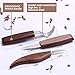 Wood Carving Kit,17pcs Wood Carving Tool with 4PCS Wood Carving Knives & 5PCS Detail Knives 9 Basswood Blocks & Gloves & Roll Bag & Strop Block & Polishing Compound Whittling Kit Hobbies for Adults