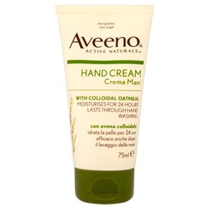 Aveeno Daily Moisturising Hand Cream (1x 75ml), Nourishing Lotion with 24-Hour Moisturisation and Nourishing Oat, Moisturiser for Normal to Dry Hands