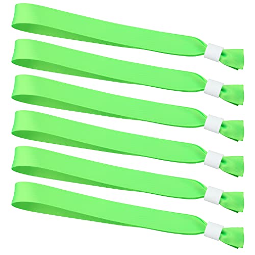 50St Stoffarmbänder für Veranstaltungen, Einweg Partyarmbänder Ohne Logo Event Bändchen Armbänder Einlass Party Bänder für Konzerte Aktivitäten Partys Wettbewerb (Fluoreszierendes Grün)