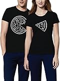 ZEIG ES DER GANZEN WELT – Mit unseren hochwertigen Partner-Shirts Pizza Liebe Couple zeigst du der ganzen Welt für wen dein Herz schlägt – Mit jeder Bestellung erhältst du Pärchen-T-Shirt – Ideal ebenfalls als Geschenk für Freund oder die beste Freundin oder als Geschenk für Partner.