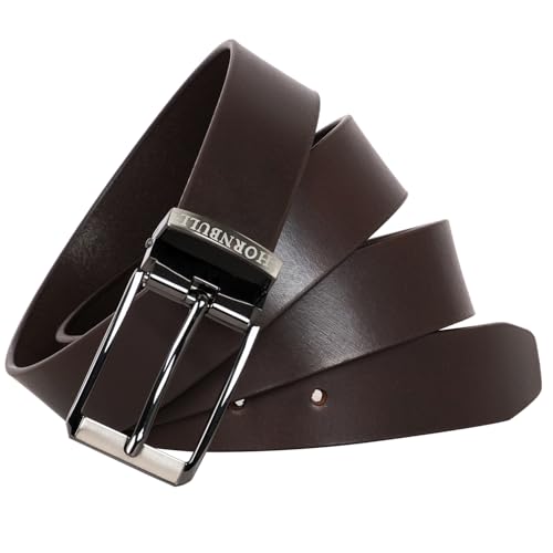 Image of HORNBULL Mens Tosca Leather Belt | Top Grain Formal and Casual Mens Belt