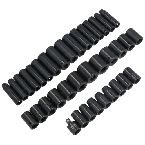 Sockets impact 3/8" 1/2" polyvalent profond et peu profond métrique - 5