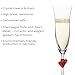 Stölzle Lausitz L'Amour Champagnergläser rot 2er-Set 175 ml – Edle Champagnerkelche ideal für Sekt & Prosecco – Hochwertige Sektgläser aus bleifreiem Kristallglas – Spülmaschinengeeignet & Bruchfest