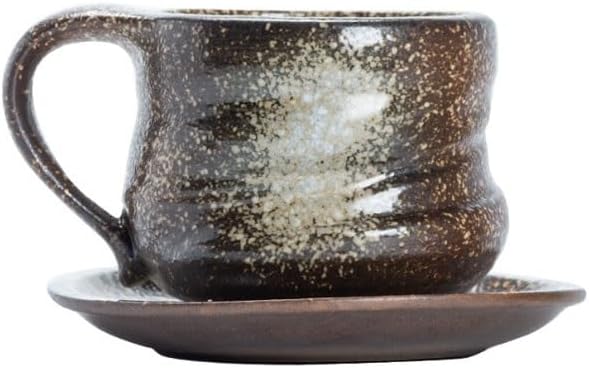 Kiln Transformed Irregular Shaped Ceramic Cups Larg Bellied Saucer Sets Coffee Office Mugs Household Water