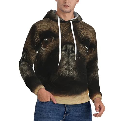 Sweat à capuche pékinois homme EdWal en polyester avec poche de sport