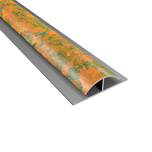 FASÄDE 47 in. Decorative Vinyl Divider Trim Copper Fantasy (5 Pack)