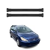 Barres de Toit transversales Compatible avec Peugeot 307 SW 2001-2008 Aluminium Noir