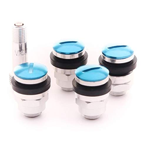 Valves de roues invisibles bleues V1-BL pour stopper le vol de bouchon de jante