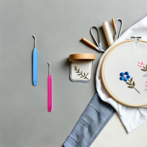Ganchos de crochet cómodos para tejer gorros y suéteres en casa 6