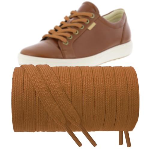 NDTEZUGT Shoe Laces for ECCO Soft 7, Street Lite Sneakers, Brown, 54in by NDTEZUGT - Used condition - US$7.62