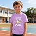 2-9 Summer Student T-Shirt – Boys Girls 100 Days Smarter Graphic, Soft Comfortable for All-Day School & Play Purple