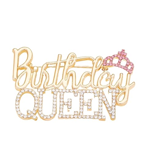 Broche Reine d'anniversaire pour transformer une tenue simple en look chic