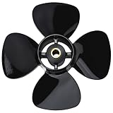 Meruzue 10 x 5 Upgrade OEM Aluminum Outboard Boat Propeller Compatible fit Mercury/Tohatsu Engines 9.9-20 HP, High Thrust,14 Spline,4 Blades,RH,2 1/2' Gearcase