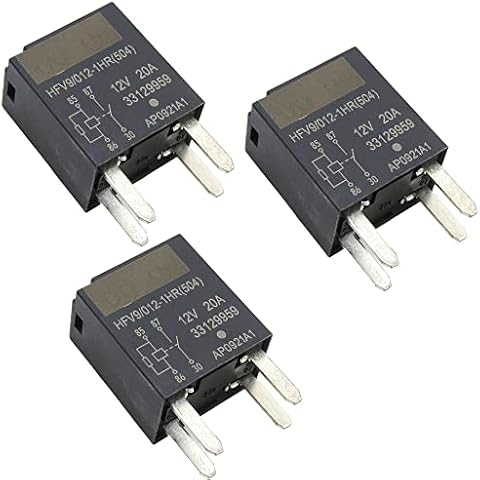 HiSport Air Conditioning Compressor Relays-12V 10A 4P Multi-Purpose Relay 12088567 - Compatible with Buick,Cadillac,Chevrolet,GMC,Hummer More(3 Pack) Cover