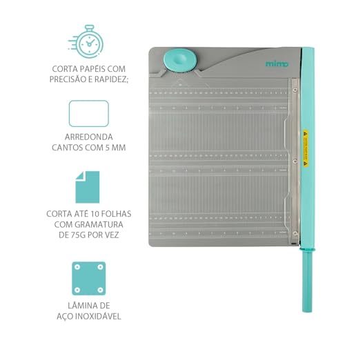 Guilhotina 2 em 1 com Arredondador de Cantos - Mimo - A4
