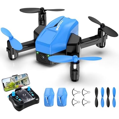 ATTOP Mini Drone for Kids with 1080P Camera - Foldable FPV Drone for Kids, Pocket RC Quadcopter with 2 Batteries, One Key Start, Altitude Hold, Headless Mode, 3D Flips, Toys Gifts for Boys Girls Cover