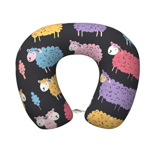 Almohada de viaje de espuma viscoelástica color negro miniatura 1