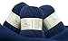 TEHETE 100% Kaschmir Garn zum Stricken, 50g x 3 Bälle Häkelgarn 250 Metern Handstrickgarn 3-fädig, seidig & edel Wolle-Blau