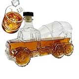 Jarra de whisky - Contenedor de bebida de 300 ml | Botella decantadora de cristal | Para Brandy Bourbon Fiestas Bodas Navidad Restaurantes