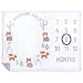 Hudson Baby Unisex Baby Monthly Milestone Blankets, Adventure Awaits, 35x46 inches