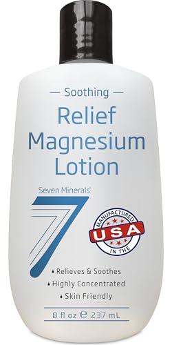 Seven Minerals Magnesium Lotion for Sleep, Soothing Relief & Relaxation