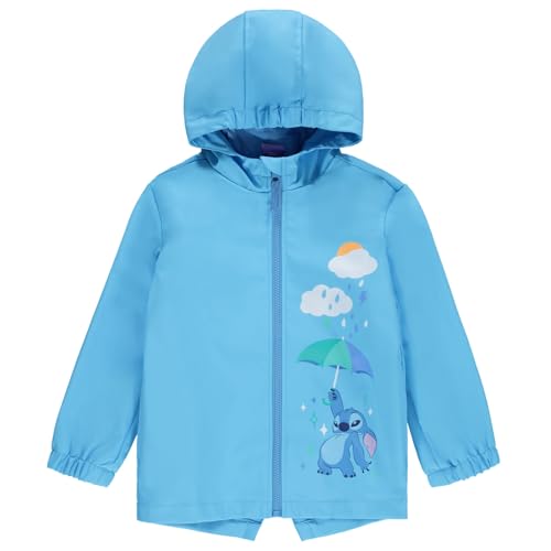 Image of Disney Girls' Hooded Zip-Up Rain Jacket Toddler to Big Kid