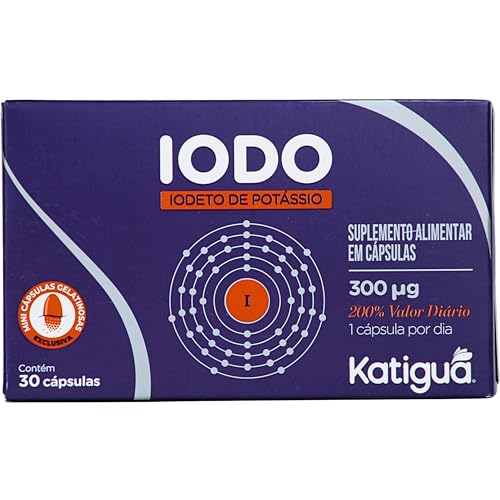 Katiguá, Iodo, Iodedo de Potássio, Sem sabor, 30 Cápsulas Softgel • 30 doses, Roxo
