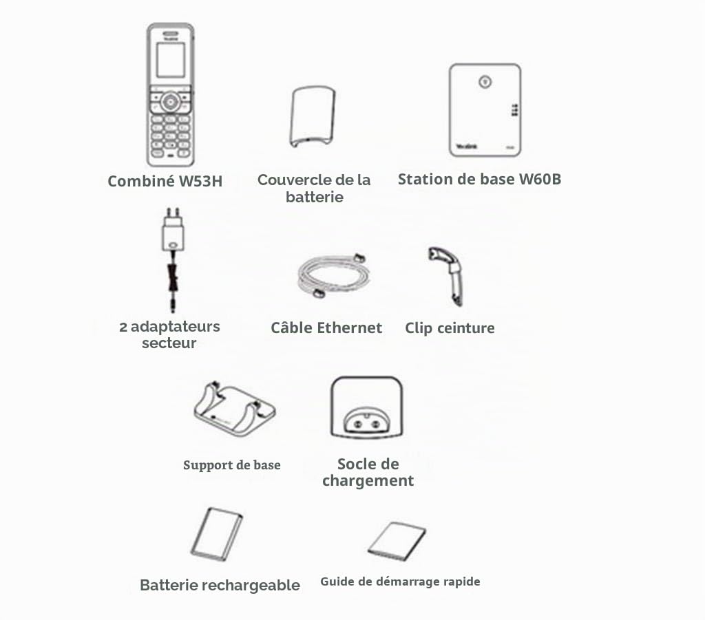 Bramka VoIP Yealink Yealink Telefon IP W53P
