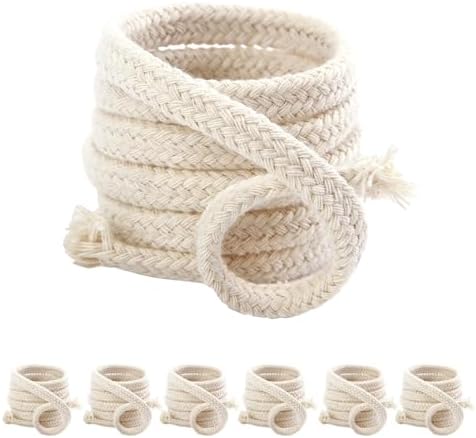 NKlaus Fackeldocht 3m Baumwolle 7mm - Runddocht Für Gartenfackeln & Öllampen