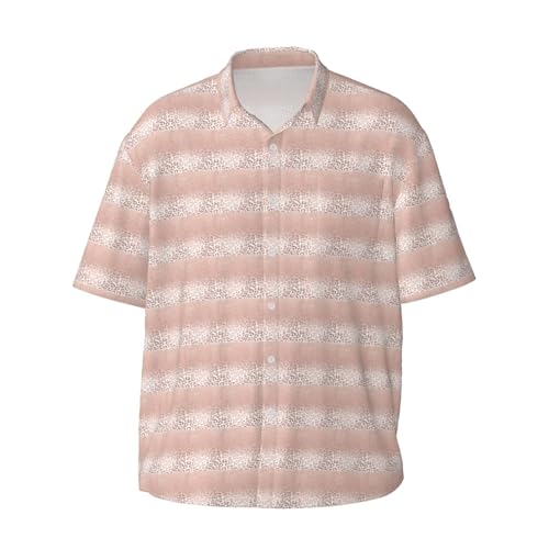 Chemise imprimé pailleté or rose homme douce et confortable - 6