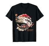 Motif poisson retro oriental en carpe koi Harajuku japonais T-Shirt