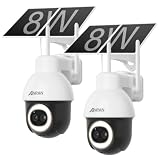 ANRAN 5MP+3MP 24/7 AOV Telecamera Wi-Fi Esterno Senza Fili 2Pz