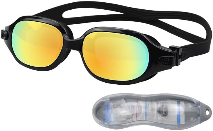 PC Waterproof Anti-fog Swimming Goggles Adjustable Men Women Universal Swim Glasses