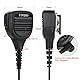 COODIO Profi Lautsprechermikrofon 1 Pin Handmikrofon Lautsprecher Abgesetzte Mikrofon [IP54 Wasserdicht] Polizei Security Für Motorola TLKR Walkie-Talkie PMR