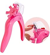 MelodySusie Acrylic Nail Clippers, Pink Adjustable Stainless Steel Acrylic Nail Clippers, Profess...