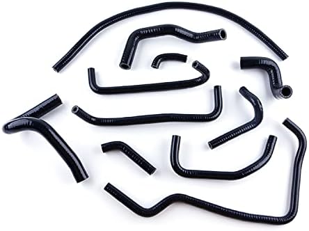 Miniatura 3 de JOIUYOLJ - Kit de manguera auxiliar de ventilación de silicona negra de 3 capas para Mazda Miata MX5 MX-5 NA MK1 1.8L 1994 1995 1996 1997