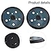 2 Pack 5 Inch 5 Hole Rubber Sander Pad for Porter Cable 333/334 Series Random Orbit Palm Sanders for Home Renovation, Auto Detailing and Industrial Use