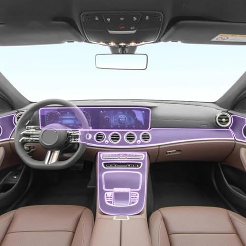 Película TPU Mercedes Benz Clase E protección invisible de lujo para pantalla y consola