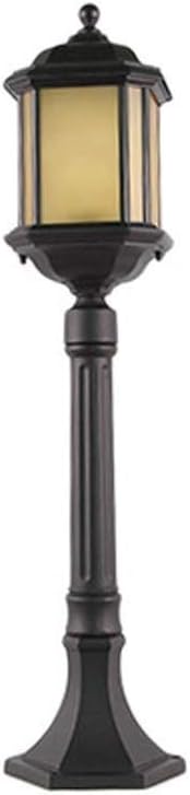 GUOCC Creative Deck Floor Column Lamp Die-cast Aluminum Post Cap Lantern Porch Waterproof Courtyard Patio Lights with High Pole Road Fixture Lights Fixture