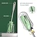 Meritpick 3-in-1 Multipurpose Bottle Cleaner Set feat. Long Handle Silicone Brush & Straw Brush, for All Water & Baby Bottles (Green)