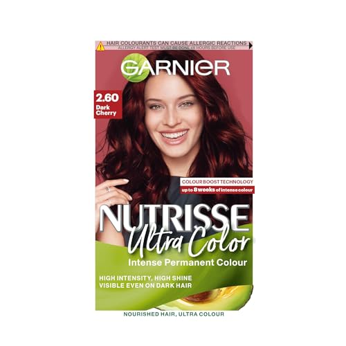 Garnier Nutrisse 2.6 Dark Cherry Red Permanent Hair Dye 1 Kit