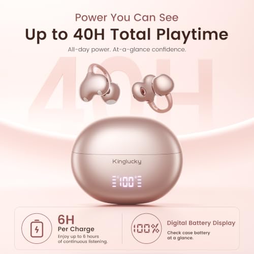 Kinglucky Clip-On Earbuds, 4.0g Open-Ear Headphones with Secure Fit by Kinglucky - Used condition - Image 6